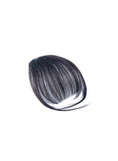 minkissy Minkissy Piece clip on bangs black Hair Bun fringe clip in bangs Fake Hair salt and pepper bangs hair clip bangs hair clip extension black bangs clip in Faux Bangs ponytail womens cosplay 