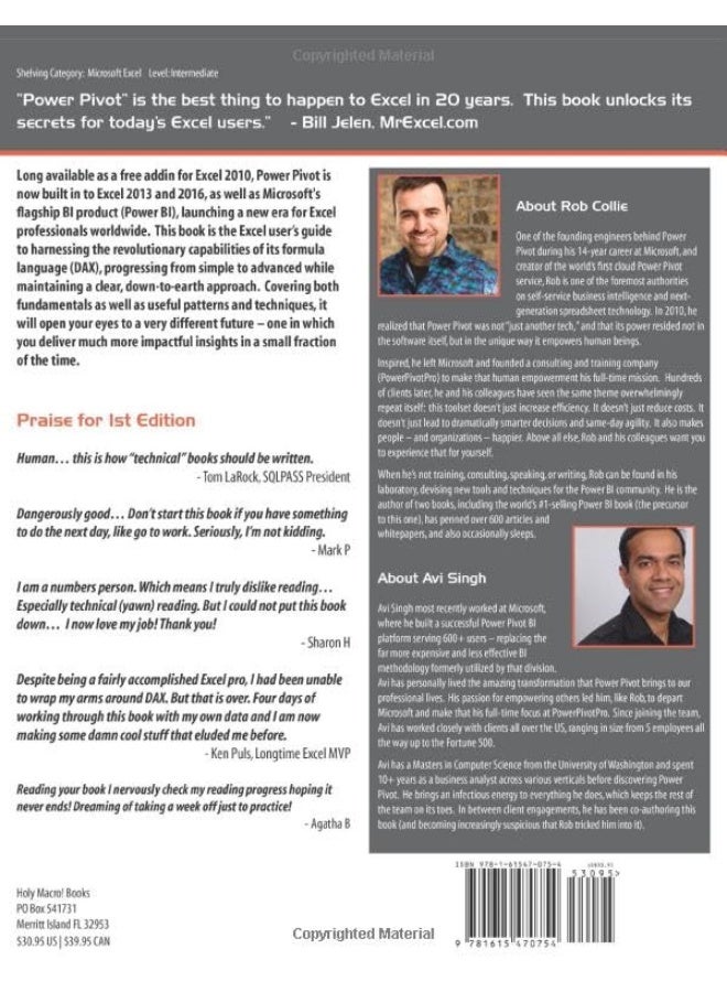 Holy Macro! Books Power Pivot and Power BI: The Excel User's Guide to DAX, Power Query, Power BI & Power Pivot in Excel 2010-2016 - Image 2