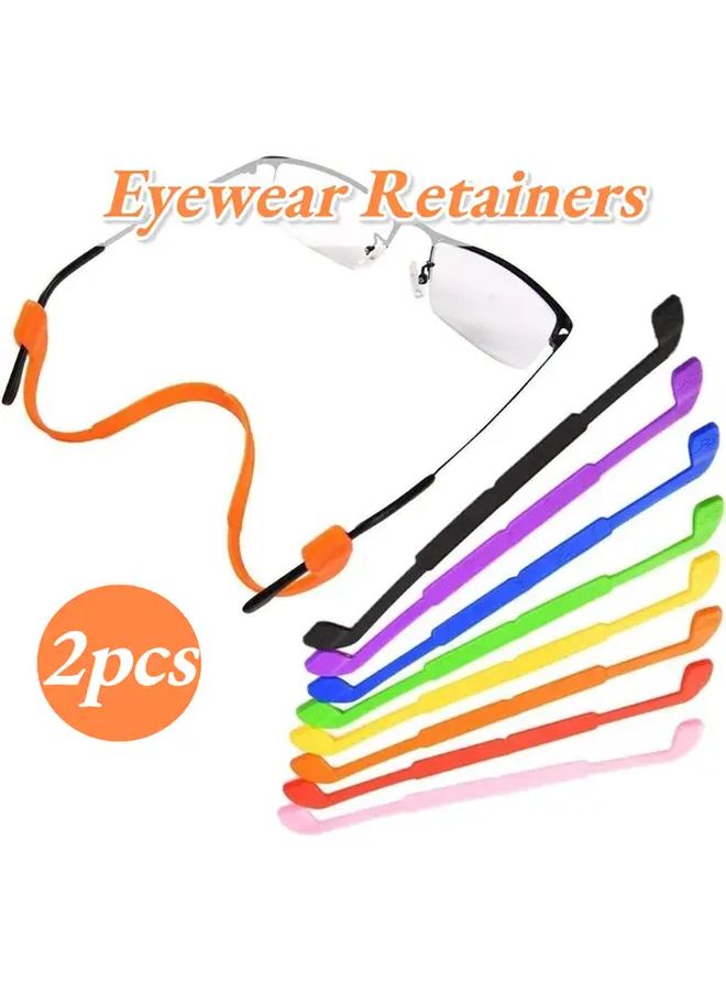2pcs Glasses Repair Kit With Blue Eyewear Retainer Strap For Sports Swimming Goggles - Image 1