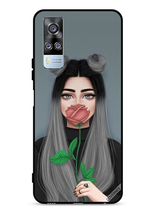 Covernex vivo Y51 2020 Protective Case Cover Cute Girl Art - Image 1