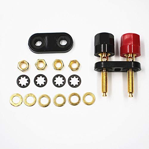 bnafes 4Pcs Banana Plug Jack Female Socket Gold Plated Terminal Binding Post Dual 4mm Banana Plugs Connector for Speaker Amplifier Terminal - Image 5
