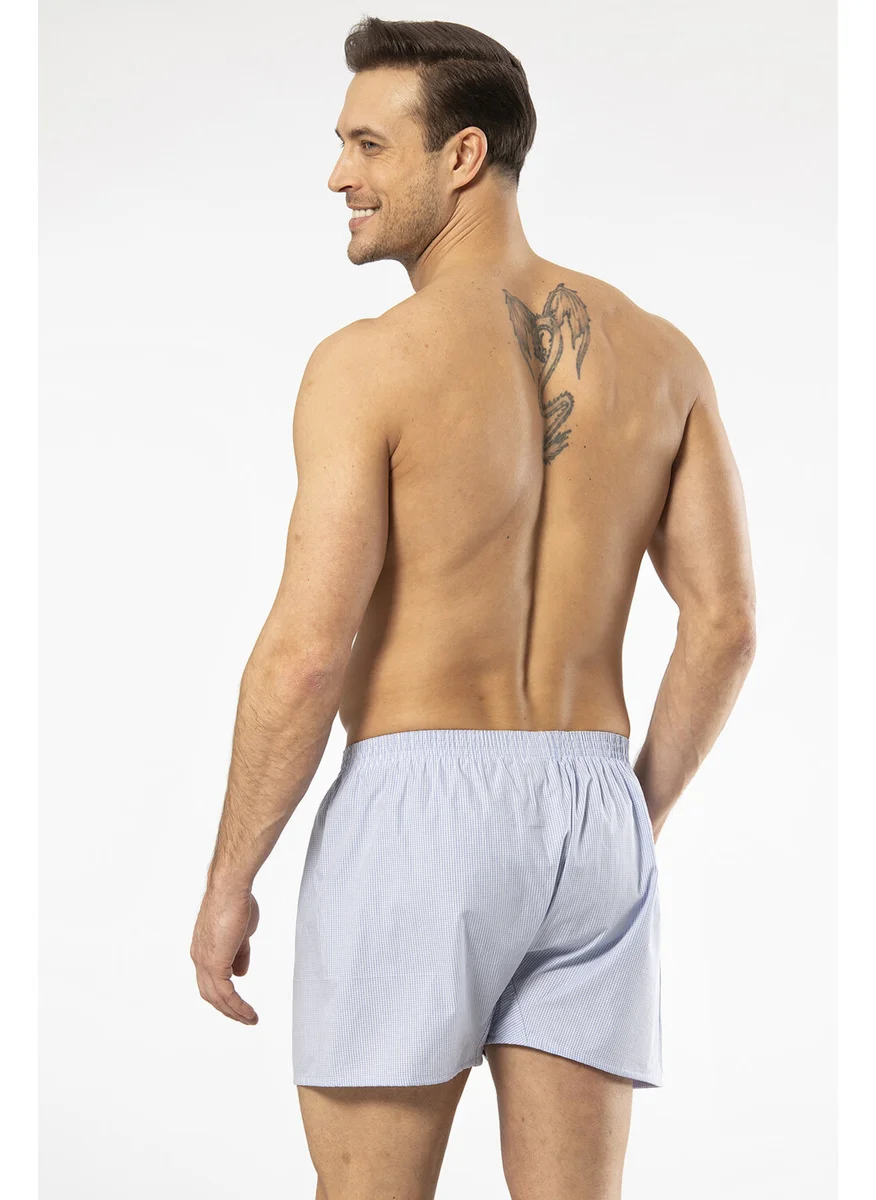 cacharel 1113 Men's Poplin Boxer-Light Blue