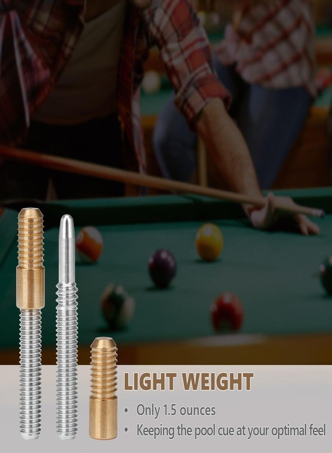 Oztwel Quick Release Pool Cue Joint, 3/8 * 10 Billiard Cue Joint Quick Lock Joint for Pool Cue Stick, 3 Stainless Steel Inserts with 3 Copper Sleeves - Image 5