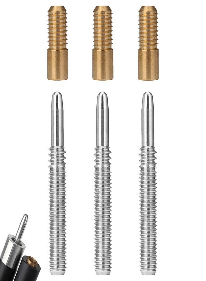 Oztwel Quick Release Pool Cue Joint, 3/8 * 10 Billiard Cue Joint Quick Lock Joint for Pool Cue Stick, 3 Stainless Steel Inserts with 3 Copper Sleeves - Image 1