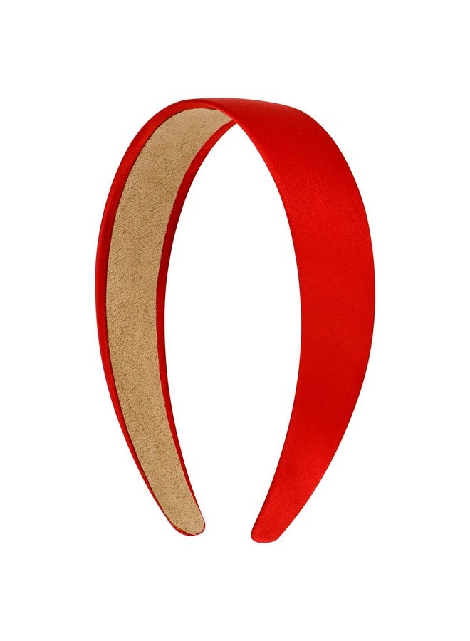 فيلسكرون عقال أحمر عصابات رأس من الساتان للنساء والفتيات غير قابلة للانزلاق 1.3 بوصة النساء العصابات الشعر هالوين تأثيري Diy عطلة رئيس الفرقة هدايا للأمهات الأخوات إكسسوارات الشعر - Image 1