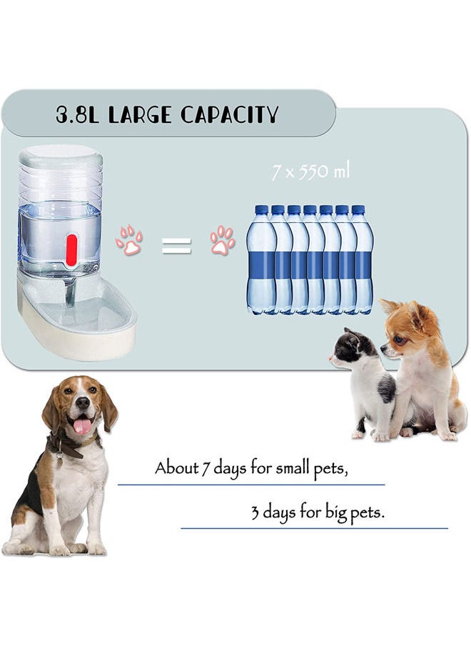Automatic Dog Cat Water Dispenser, 3.8L Water Dispenser