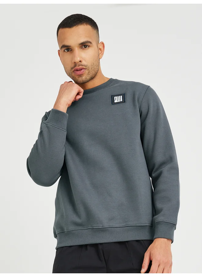 Fort Collins Fort Collins Slogan Print Round Neck Sweatshirt