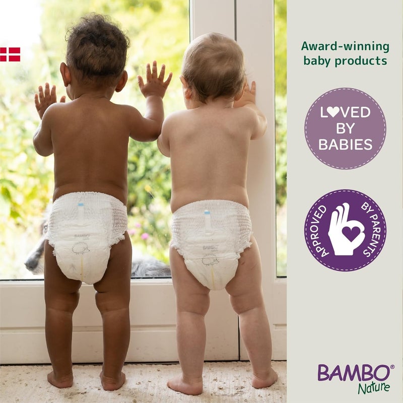 BAMBO NATURE حفاضات بامبو ناتشر المميزة للأطفال بحجم XL (11-17 كجم)، فائقة الامتصاص، قابلة للتنفس، ناعمة جداً، مختبرة جلدياً، حفاضات أطفال مضادة للحساسية مع مؤشر الرطوبة، 19 قطعة - Image 5