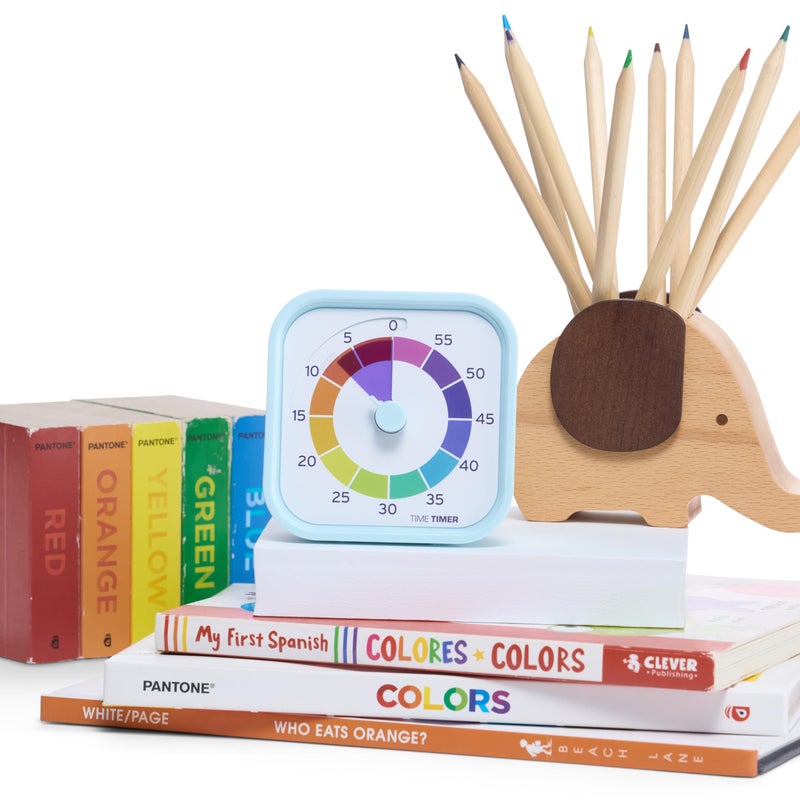 Time Timer MOD - Home Edition - Rainbow Wheel - Individual Sized 60 Minute Visual Countdown Timer with 5 Minute Color Segments for Kids, Toddlers, Students, with Silent Operation (Multicolor) - Image 5