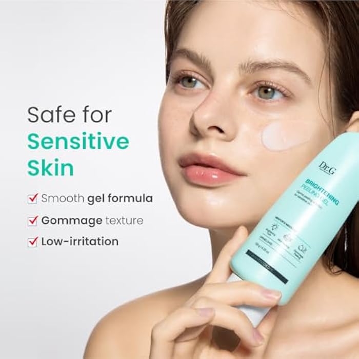 Dr. G Brightening Peeling Gel - Korean Skincare for Glowy Skin - Aqua Gommage Facial Exfoliator - Hyaluronic Acid, Ceramides, Vitamin C - Smooth Skin Texture, Low Irritation - Bulk Items - 4.23 fl oz - Image 5