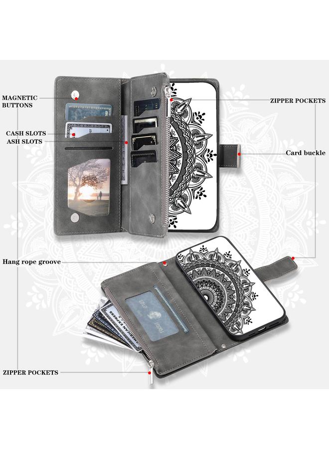 S-TOP Case For Google Pixel 10 Pro XL Multi-Card Totem Zipper Leather Phone Case - Image 3