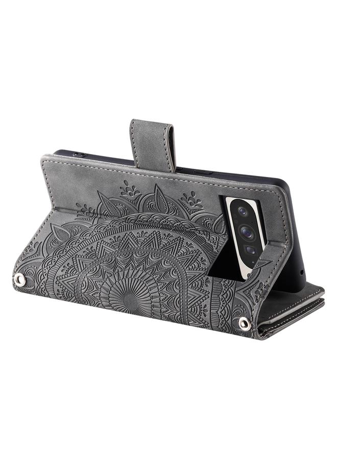 S-TOP Case For Google Pixel 10 Pro XL Multi-Card Totem Zipper Leather Phone Case - Image 5