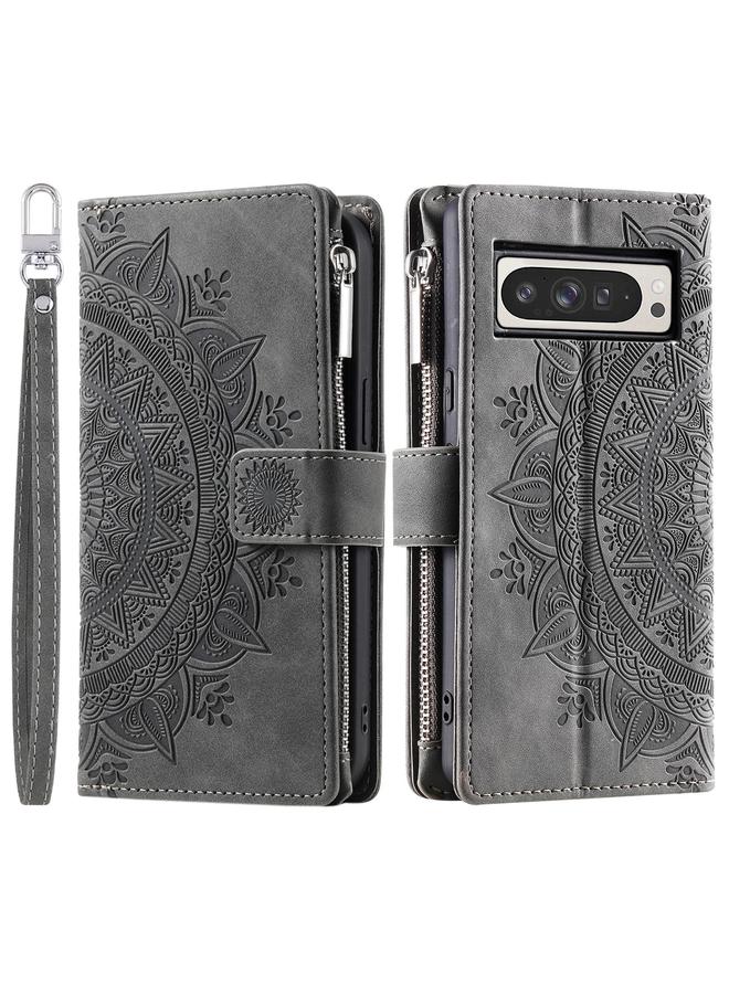 S-TOP Case For Google Pixel 10 Pro XL Multi-Card Totem Zipper Leather Phone Case - Image 2