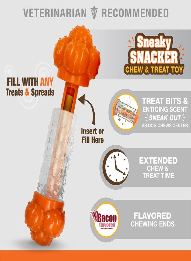 Nylabone Strong Chew Sneaky Snacker Treat Toy for Dogs, Interactive Dog Enrichment Chew Toys, Bacon Flavor, Large/Giant - Up to 50 lbs. (1 Count) - Image 3