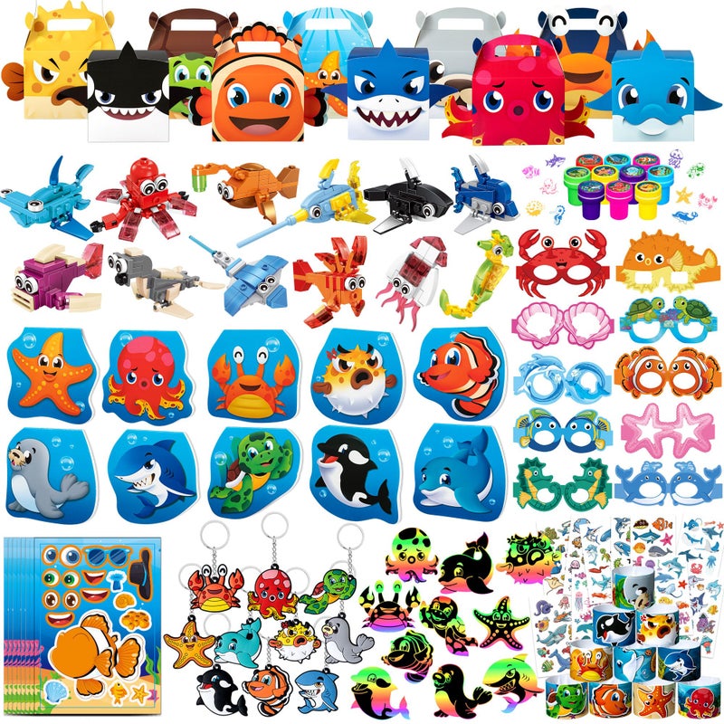 DMIGHT Under the Sea Party Favors Ocean Animals Party Stickers School Sea Shark Mermaid Party Goodie Bag Stuffer Classroom Gifts Rewards Supplies - Image 2
