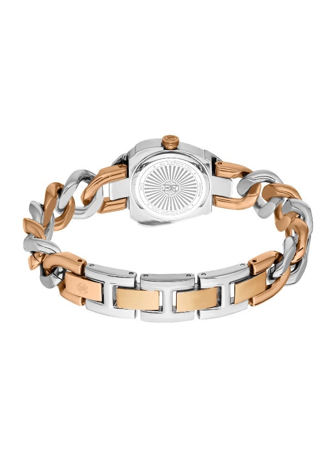 roberto cavalli روبرتو كافالي RC5L093M0065 - ساعة كوارتز نسائية من الفولاذ المقاوم للصدأ بيدين - Image 3