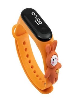Digital Watch Touch for Boys & Girls & Yoth Rubber Strap With a Fun and Attractive Design (Rabbit) Orange