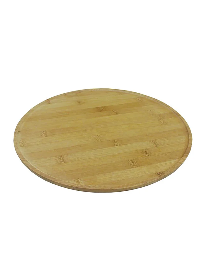 Bien Servi Lazysusan Turn Bottom Bamboo Tray Brown 2.5 x 36 x 36 cm G14-SQ001