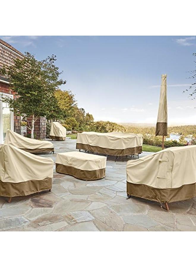 كلاسيك أكسيسوريز شرفة مقاومة للماء بطول 13 قدمًا وأغطية مظلة الفناء وأغطية أثاث الفناء - Image 4