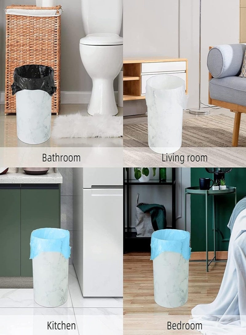 5 Rolls (100 Pieces Total) Kitchen Garbage Bag,Handle Tie Garbage Bags，Disposable Capacity Plastic Trash Bags,Multi-Purpose Plastic Bags，No Water Leakage and Good Toughness,for Office, Kitchen, Bedroom Waste Bin,Random Color - Image 4