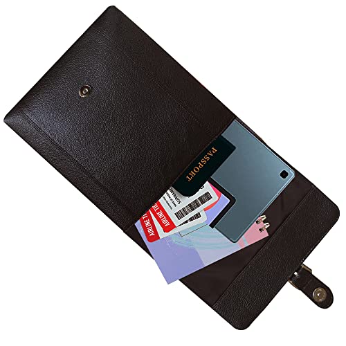 ABYS Genuine Leather Coffee Messenger Bag||Passport Pouch||Travel Neck Pouch for Men & Women - Image 4