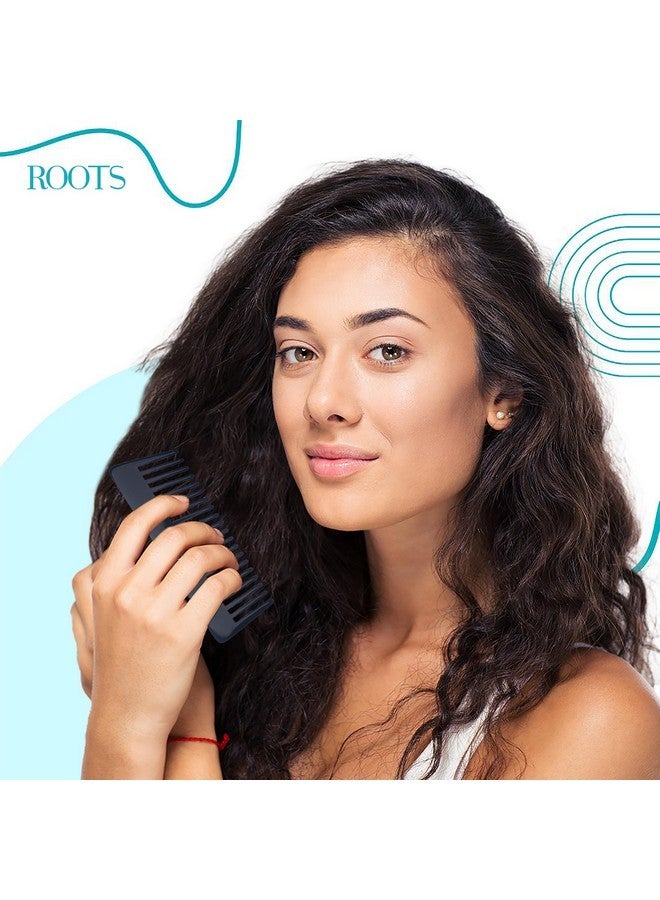 Roots - Professional Brown Detangling & Shampoo Combs - Hair Comb For Men And Women - Style Your Hair Hassle-Free - Light Weight For Healthy & Stylish Hair - Pack Of 1- Module No.406  - Image 3