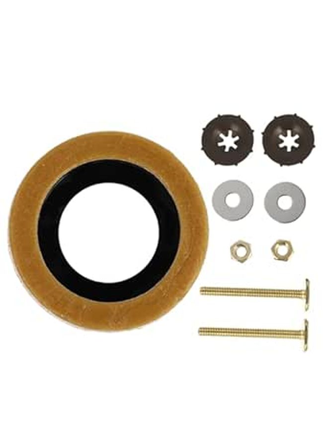 Premium Toilet Wax Flange Ring with Bolt Set Leak Proof Plumbing Seal Repair Kit For Bathroom Installation - Image 1