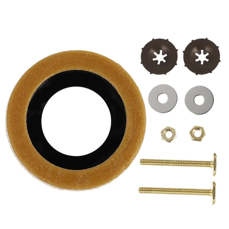 Premium Toilet Wax Flange Ring with Bolt Set Leak Proof Plumbing Seal Repair Kit For Bathroom Installation - Image 2