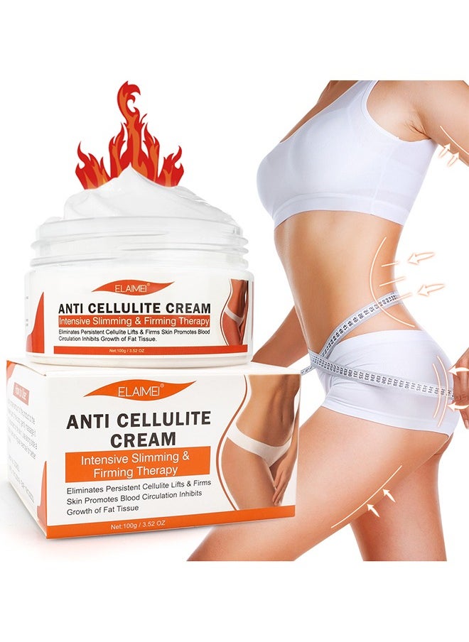 Elaimei - Anti Cellulite Cream, Fat Burning Cream For Belly, Weight Loss Fast, Belly Fat Burners That Burns Stomach Thighs And Buttocks 100G - Image 1