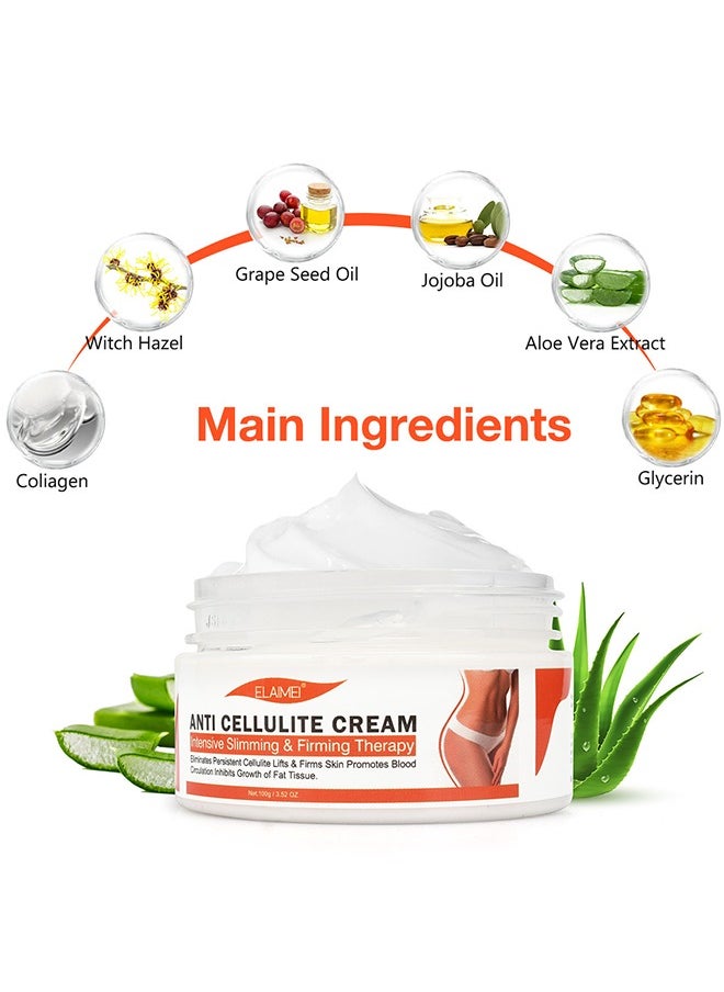 Elaimei - Anti Cellulite Cream, Fat Burning Cream For Belly, Weight Loss Fast, Belly Fat Burners That Burns Stomach Thighs And Buttocks 100G - Image 1