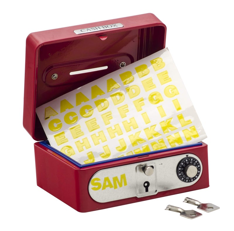 Schylling Locking Cash Box Red 1 EA - Image 3