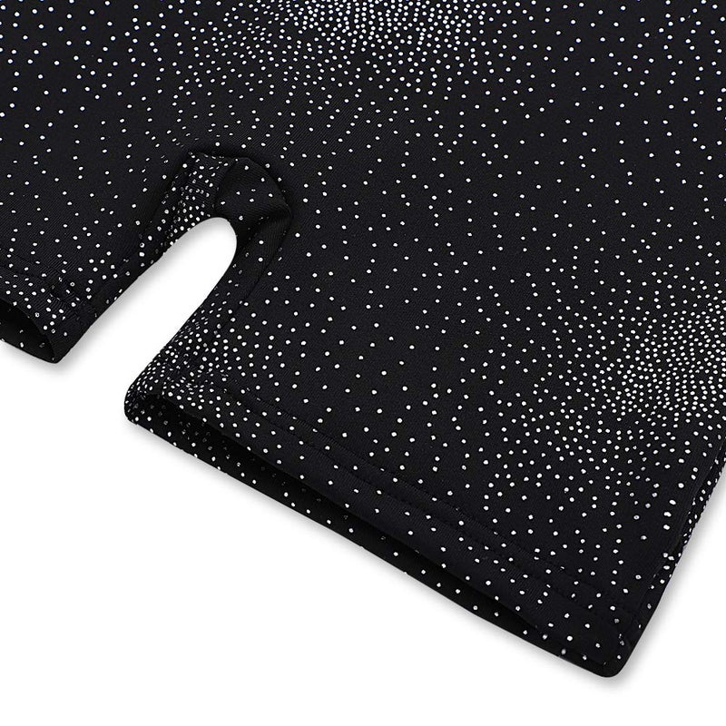 Belovance Leotards for Girls Gymnastics with Shorts 3t 4t Gymnastics Leotards for Girls Sparkle Flowers Sleeveless Biketards Hotpink Black (Assorted Colors, 3-4T) - Image 5