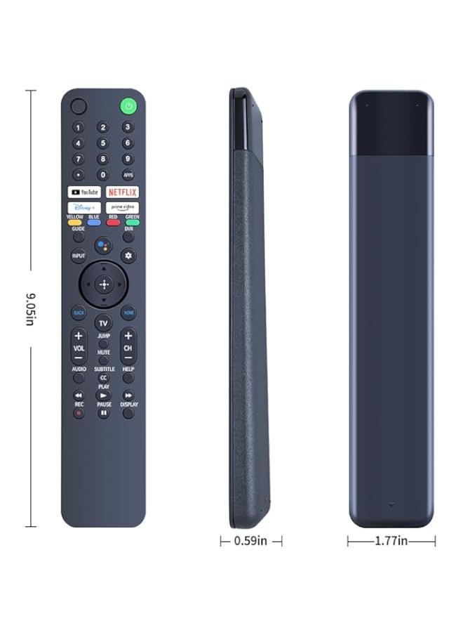 Generic - RMF TX520U MG3 TX520U IR Replacement Remote Control Compatible for Sony Bravia Smart TV KD43X80J KD43X85J KD50X80J KD50X85J XR50X90J KD55X79J XR55X90J XR55X94J XR55A80J (Without Voice Function) - Image 1
