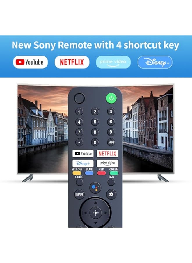 Generic - RMF TX520U MG3 TX520U IR Replacement Remote Control Compatible for Sony Bravia Smart TV KD43X80J KD43X85J KD50X80J KD50X85J XR50X90J KD55X79J XR55X90J XR55X94J XR55A80J (Without Voice Function) - Image 1