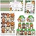 Jiytivity 38 Pcs Safari Jungle Party Favors Include 12 Foldable Paper Boxes 12 Forest Mini Stuffed Animals 12 Adoption Cards 1 Adoption Signs 1 Fence for Jungle Party Supplies Adopt A Jungle Animal Favors - Image 3