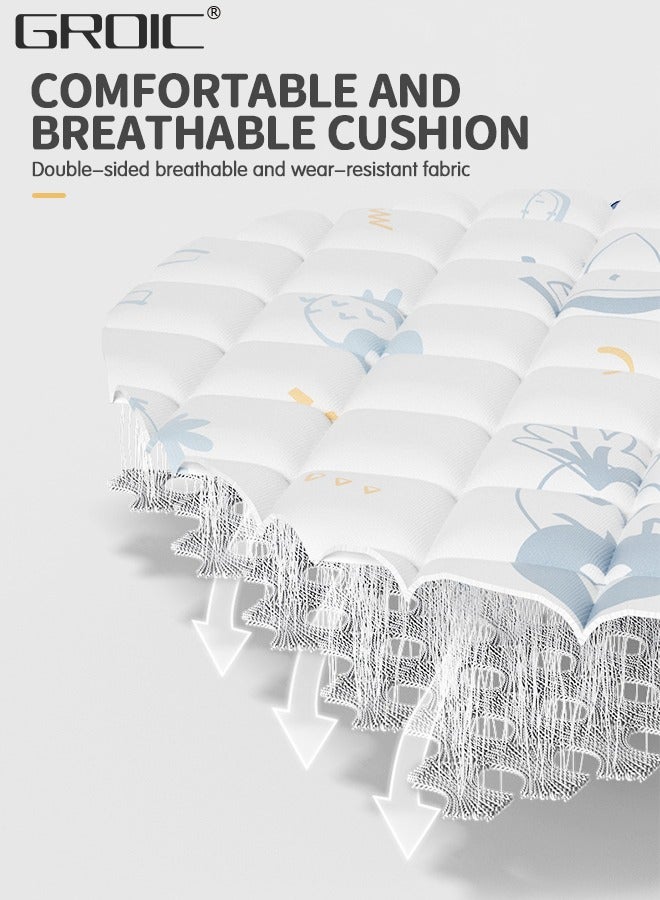 GROIC بساط لعب للأنشطة الرياضية للأطفال مع أصوات وأضواء وموسيقى، بساط لعب مضحك للبيانو ووقت البطن لأنشطة الأطفال مع 5 ألعاب أطفال حسية لتعلم الأطفال الرضع، لعبة بساط لعب للتطوير المبكر - Image 5