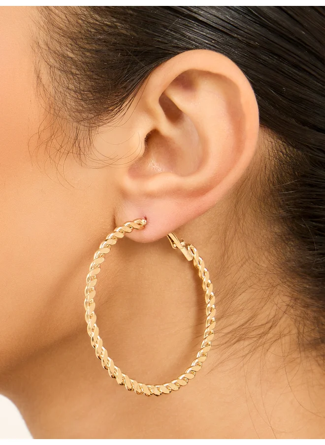 ستايلي Styli Pack of 3 Big Earrings