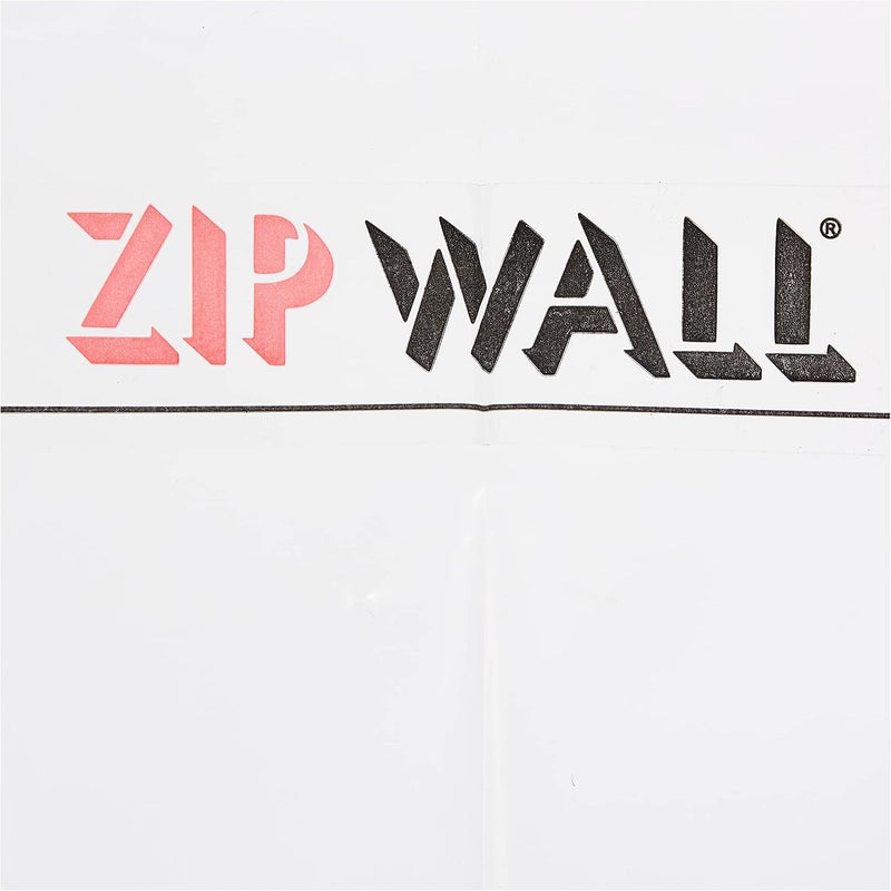 ZipWall ZipDoor ZDS Standard Dust Barrier Zipper Door Kit - 4x7.5 Feet Plastic Cover with Heavy-Duty Zippers, Red - Image 4