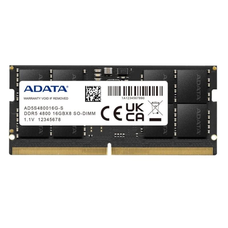 ADATA Premier 16GB 4800MHz SO-DIMM DDR5 Laptop Memory, Single RAM Module, Supports Intel & AMD Latest CPU, Intel XMP & AMD Expo, Built in PMIC, On Die ECC, Low Voltage, More Bandwidth - AD5S480016G-S - Image 4