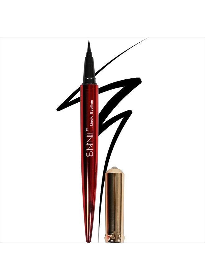 IS'MINE ISMINE Professional Matte Vegan smudge proof Eyeliner, Makeup liner Easy Liquid Pen No-Skip Eyeliner, Waterproof Formula, Long lasting Liquid Eyeliner Black - Image 1