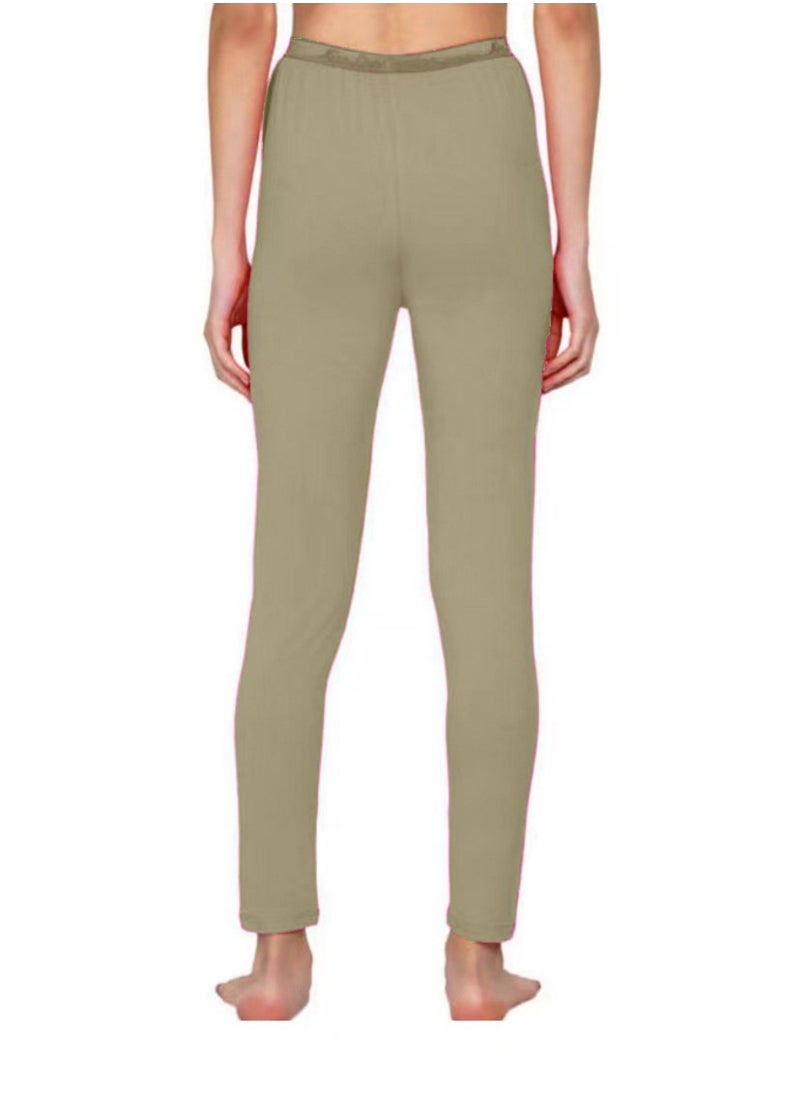 Mei Stylish Cotton Medium High Waist Ultra Soft Tummy Support Stretchy Leggings  - Image 3