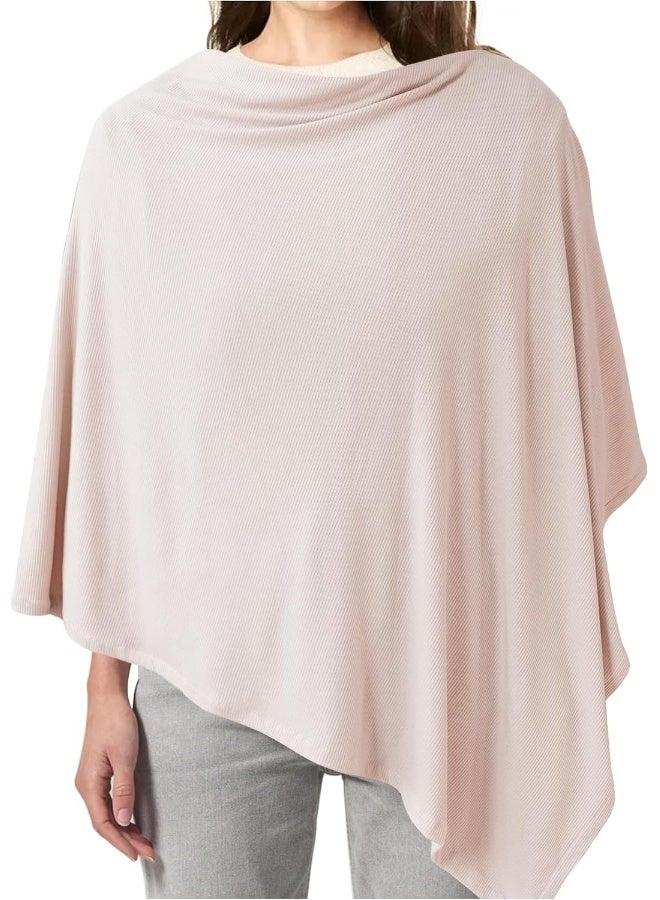 كونسي Knit Nursing Cover for Breastfeeding, 360 Full Privacy Breathable Breastfeeding Cover, Multi-use Carseat Canopy (Blush Beige) - Image 1