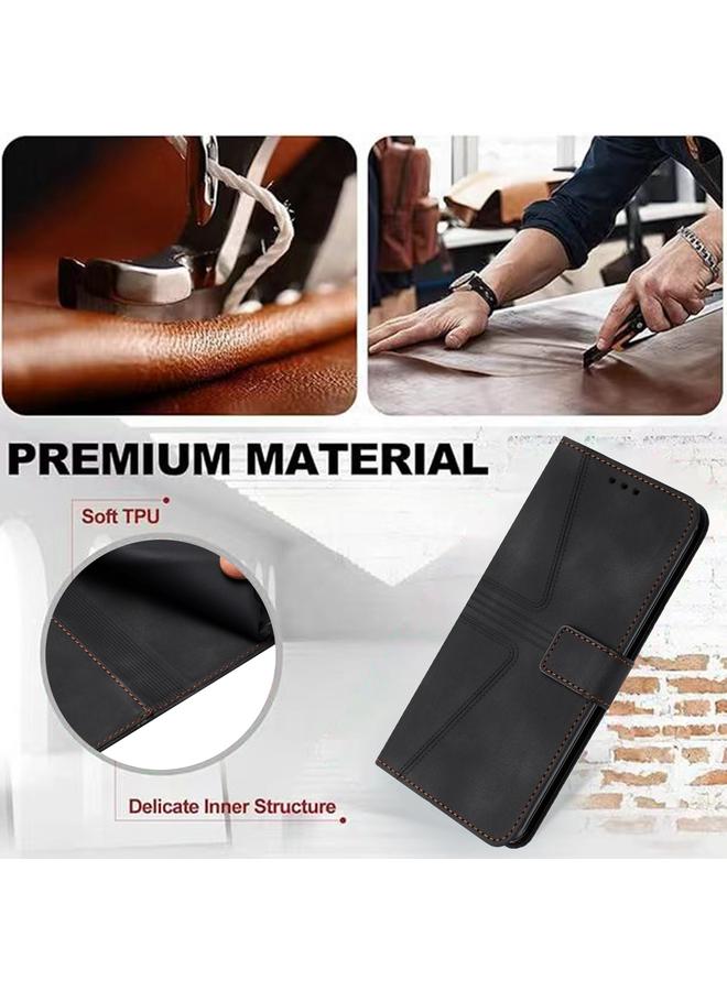 اس-توب جراب هاتف جلدي مثلث بلون سادة لهاتف iPhone 12 Pro Max - Image 5