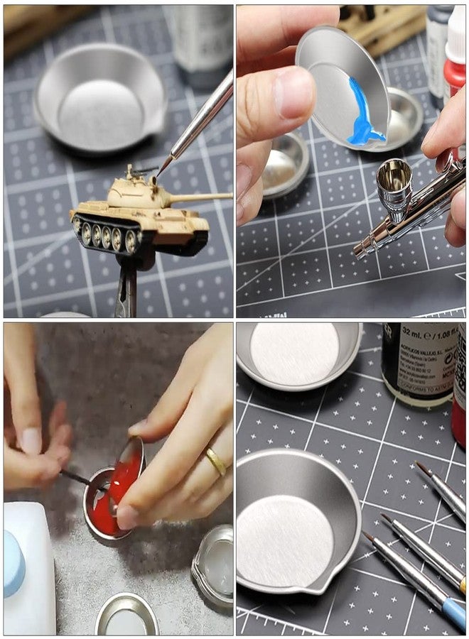 DIYESMART 12pcs Paint Tray, 2pcs Paint Stirrer and 10pcs 3ml Pipette Eyedroppers Suit for Airbrush Painting, DIY Art Craft Painting, Model Painting, Hobby Paint Building Tools, Lightweight… - Image 2