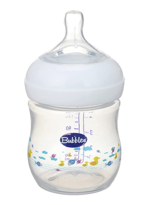 Bubbles Natural Baby Bottle 150ml White