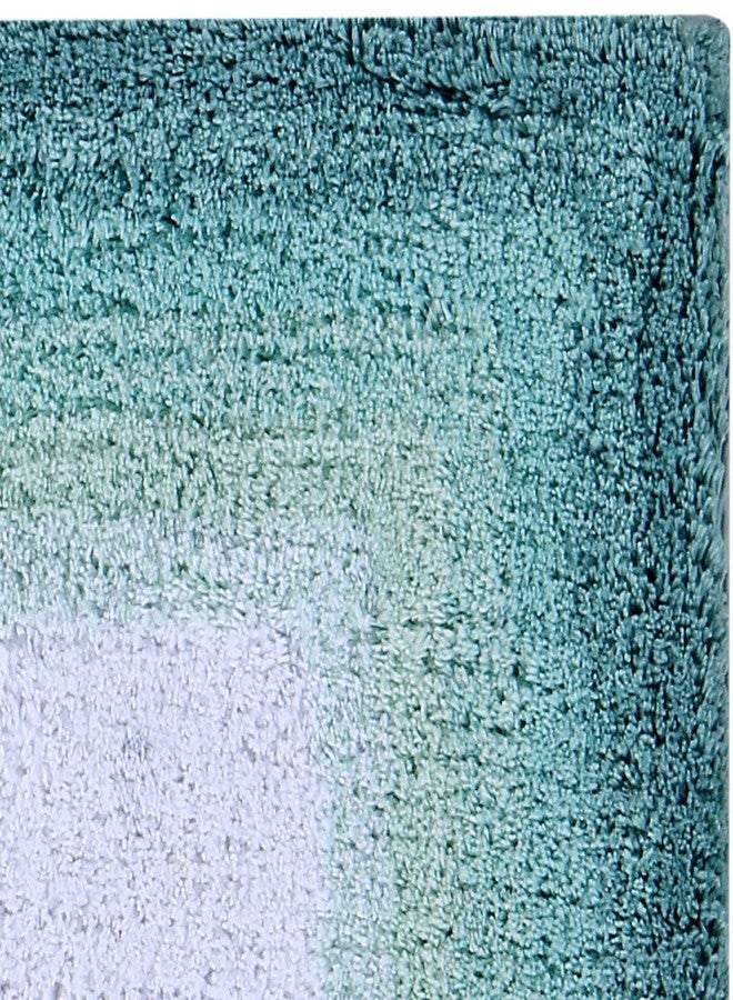 Better Trends Torrent Collection is Ultra Soft, Plush and Absorbent Tufted Bath Mat Rug 100 Percent Cotton in Vibrant Colors, 24" Square, Turquise - Image 3