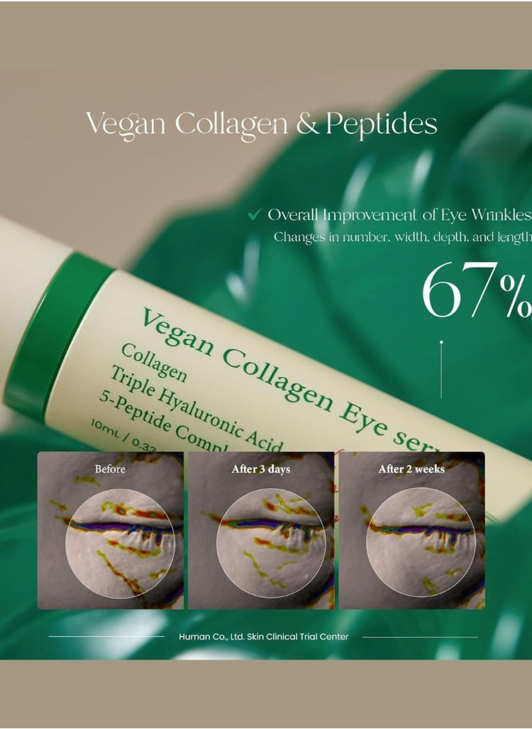 AXIS-Y - AXIS Y Vegan Collagen Eye Serum 10ml – Hydrating, Anti-Aging Formula for Puffiness, Dark Circles, and Fine Lines – Plant-Based Collagen, Suitable for All Skin Types - Image 1
