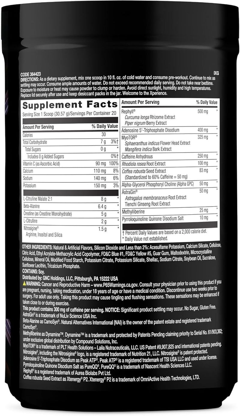 BEYOND RAW Concept X Clinically Dosed PreWorkout Powder Contains Caffeine LCitrulline Creatine and BetaAlanine Gummy Worm Flavor 20 Servings - Image 3