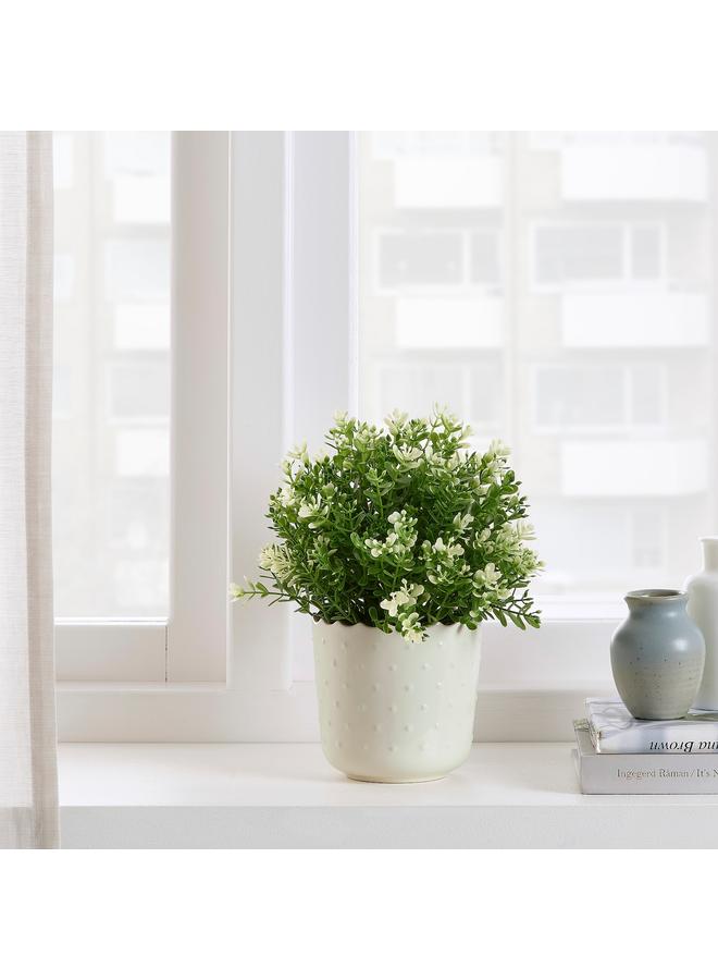 Zaboon Plant Pot, In/Outdoor Off-White, 9 Cm - Image 5