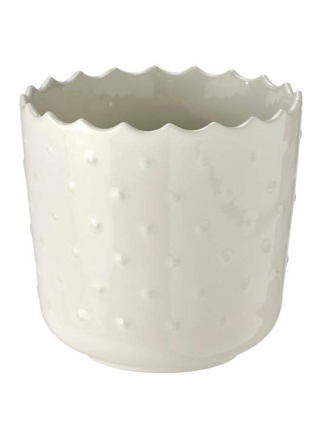 Zaboon Plant Pot, In/Outdoor Off-White, 9 Cm - Image 1